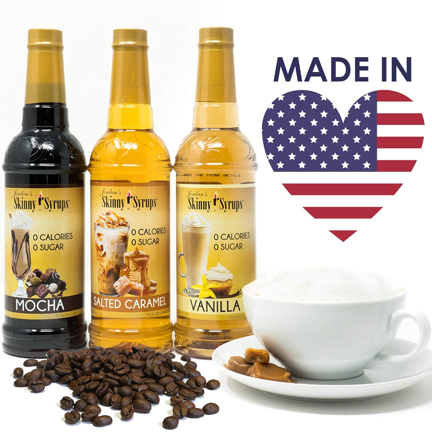 Jordan’s Skinny Syrups Mocha, Sugar Free Coffee Flavoring Syrup, 25.4 Ounce Bottle - Image 11
