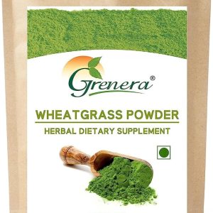 Sheltr Wheatgrass Powder, 100% Whole-Leaf Wheat Grass Powder for Detox, Energy & Immunity Support, Green Superfood, 500 Grams
