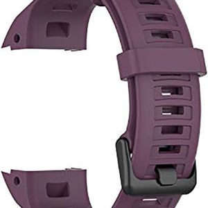 Compatible with Garmin Instinct Bands, Replacement Silicone Water Resistant Fitness Watch Wrist Band Strap for Instinct Smartwatch with Adapter Tools (Purple)