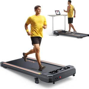 2.5HP Walking Pad with Incline, Compact Treadmill for Home/Office, Portable Under Desk Treadmills 300lbs for Jogging/Running, with LED Display/APP&Remote Control/Handy Lube Hole, Assembly Free
