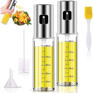 5 Piece Oil Sprayer Kitchen Set – 2 Oil Sprayers, an Oil brush, Oil Funnel and a Cleaner Kitchen Set