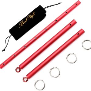 Adjustable Spreader Bar Set Home Indoor Training Fitness Tools Sports Toys (Red)