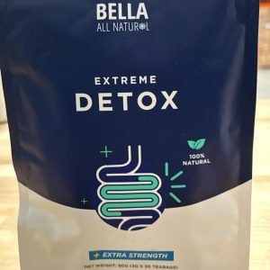 Bella All Natural Extreme Detox Tea – Body Cleanse, Colon Cleanser & Detox, Natural Herbs, 3.17 Ounce