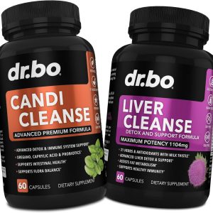 Candi Liver Cleanse Support Supplement – Balance Control Probiotic Complex Cleanser for Women & Men – Oral Herbal Oregano & Caprylic Acid Capsules, Gallbladder Care Capsules & Milk Thistle Dandelion