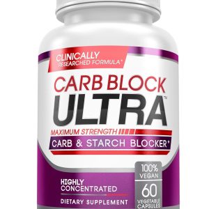 Carb Block Ultra White Kidney Bean Carb Blocker for Diet and Weight Loss Powerful Keto Diet Cheat Pills, 60 Veggie Caps