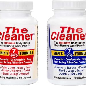 Century Systems The Cleaner 2 Pack Bundle 7 Day Women’s and 7 Day Men’s Ultimate Body Detox, 52 Capsules Each