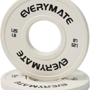 Change Weight Plates 1.25LB 2.5LB 5LB Set Fractional Plate Olympic Bumper Plates for Cross Training Bumper Weight Plates Steel Insert Strength Training Weight Plates