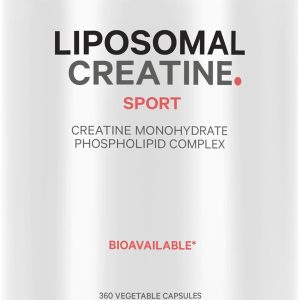 Codeage Liposomal Creatine Monohydrate Supplement, Pure Creatine 3000mg – 3 Months Supply, Micronized Creatine Powder, Creatinine Muscles Sports Nutrition and Athletes, Non-GMO – 360 Capsules