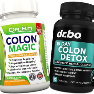 Colon Cleanser Detox for Weight Loss – 15 Day Intestinal Cleanse Pills & Probiotic – Fast Acting Natural Laxative for Constipation Relief – Bowel Movement Supplements for Stomach Bloating, Gut Support