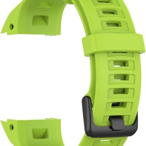 Compatible with Garmin Instinct Bands, Replacement Silicone Water Resistant Fitness Watch Wrist Band Strap for Instinct Smartwatch with Adapter Tools (Lime)
