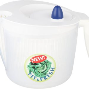 Emsa “FIT+FRESH” 67.62 lb. oz. Salad Spinner, Transparent/White
