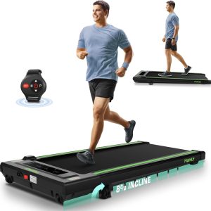 FUNMILY Walking Pad Treadmill with 8% Incline, 2.5HP 300 Lb Capacity Under Desk Treadmill for Home Office, 2 in 1 Portable Mini Compact Treadmill with Remote Control, Led Touch Screen