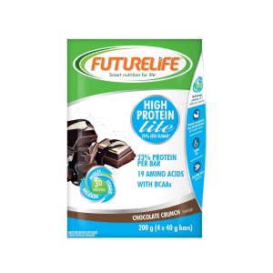 FUTURELIFE Smart Bars | High Protein & Lite Bar | 50g/1.76oz a Bar | 25% Protein Per Bar | 19 Amino Acids | Smart Release Of Protein | 12.5g Protein per a Bar | Low GI | (Lite – Chocolate, 4)