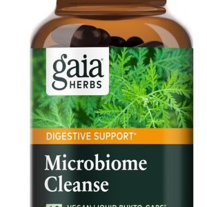 Gaia Herbs Microbiome Cleanse – with Black Walnut, Sweet Wormwood, Oregano & Peppermint – Helps Balance The GI Tract While Supporting Digestive Health – 60 Vegan Liquid Phyto-Capsules (30-Day Supply)