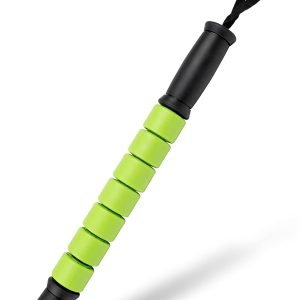 Gradient Fitness Muscle Roller Stick with Free Exercise eGuide,Body Massage Stick Tools,Muscle Roller Massager for Relief Muscle Soreness,Cramping and Tightness,Help Legs and Back Recovery,Green/Black