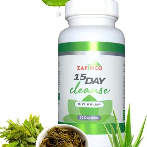 Gut Relief-15 Day Colon Cleanse n Detox, Intestinal Cleanse for Men&Women. Advanced Constipation Relief, Non-GMO Colon Cleanse Probiotics, 30 Capsules 1-2 Daily-Made in The USA