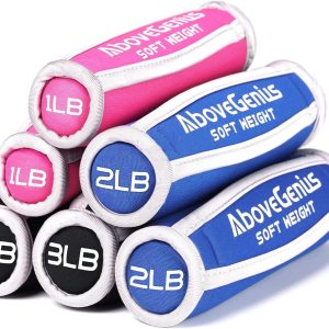 Hand Weights for Women Men, Soft Dumbbells Set of 6(1lb 2lb 3lb Each Pack) for Dumbbell Walking Weight Sets with Hand Strap for Workout Running, Jogging and Physical Therapy