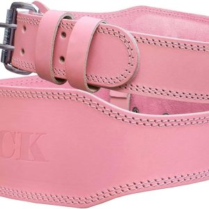 Jaffick Weight Lifting Belt For Ladies Leather Gym Belts Lower Waist Back Support For Women Men Fitness Squat Deadlift Heavy Duty Cross Training Gym Powerlifting Workout