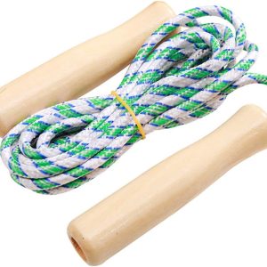 Jump Rope, Handle Colorful Braiding Skipping Rope Sports Fitness Tool for Men Women Kids Random Color