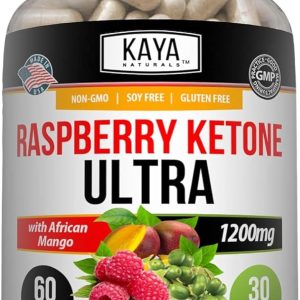 Kaya Naturals Keto Diet Raspberry Ketone – Weight Loss Supplement, Appetite Control, Boost Metabolism – 60 Count