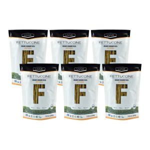 LIVIVA Organic Gluten Free Soybean Fettuccine Noodle Pasta (6 Pk) – 92 g Protein Bag – Diabetic Friendly – Certified Plant-Based Non-GMO Kosher Halal Vegan Keto – Nutritious Pasta Plant-Based Protein Ready-to-Eat in minutes