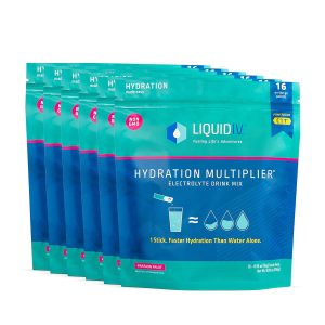 Liquid I.V. Hydration Multiplier – Passion Fruit – Hydration Powder Packets | Electrolyte Drink Mix | Easy Open Single-Serving Stick | Non-GMO | 96 Sticks