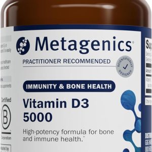 Metagenics Vitamin D3 5000 – for Immune Support, Bone Health & Heart Health* – High Potency Vitamin D – Non-GMO – Gluten-Free – 120 Softgels