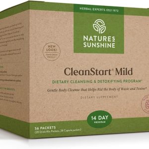 Nature’s Sunshine CleanStart Mild, 56 Packets | Powerful Herbal Detox that Supports Natural, Everyday Cleansing of Waste from the Body