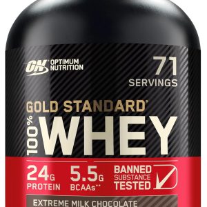Optimum Nutrition Gold Standard 100% Whey Protein Powder, Extreme Milk Chocolate, 5 Pound (Packaging May Vary)