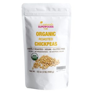Organic Roasted Chickpeas 2 LB- 100% USDA Organic Certified – Healthy Snack, Lightly Roasted, No Oil, No Salt, No GMO & Gluten Free – Product of Turkey