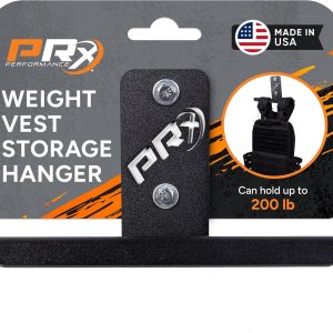 PRx Performance Wall-Mounted Heavy Duty Storage Hanger for Weight Vests,Tactical Gear, Backpacks,and Body Armor Plate Carrier Vests -Durable Steel Construction for Home Gym Accessories-USA-Made -Black
