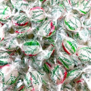 Premium Leamans Sugar Free Keto Mint Flavored Buttons Hard Candies 1 Lb Individually Wrapped, Gluten-Free, Vegan Diabetic Low Carb Snacks (16 oz)
