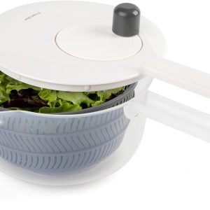 Prepworks by Progressive Salad Spinner with Handle – 2.5 Quart (Gray)