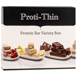 Proti-Thin High Protein Bars VLC Variety Pack, 15g Protein, Low Calorie, Low Carb, High Fiber, No Gluten Ingredients, KETO Diet Friendly, Ideal Protein Compatible, 7 Servings/Box