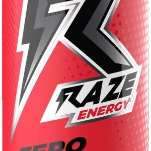 RAZE Zero Sugar Energy Drink, 300mg Caffeine, Zero Calories, Sugar Free Energy Drink, Performance and Hydration, Watermelon Frost (No Sticker) 12 Pack