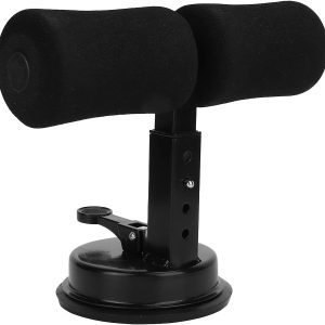 Sit Up Bar for Floor, Abdominal Muscle Exercise, Portable Sit Up Exercise Equipment, Sit Up Assistant Device with Self Priming Suction Cup, Portable Body Shaping Sit Up Tool(Black)