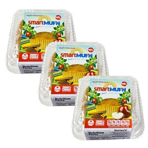 Smart Baking Company Smartmuf’n, Gluten-free, Sugar-free Keto Snack Breakfast Muffin (Apple Cinnamon, 3 Boxes)