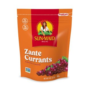 Sun-Maid California Zante Currants Snack | 8 Ounce Bags | Pack of 1 | Whole Natural Dried Fruit | No Artificial Flavors | Non-GMO | Vegan And Vegetarian Friendly