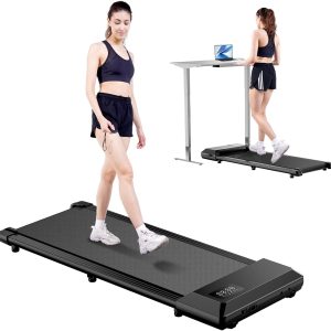 SupeRun Smart Walking Pad, 2 in 1 Under Desk Treadmill for Home with Remote or App Control LED Display, 2.5HP Quiet Walking Jogging Machine for Office Home Use 300Lbs Capacity