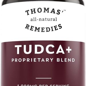 Thomas’ all-natural Remedies Tudca 500mg (1000mg Per Serving), 60 Capsules- Tauroursodeoxycholic Acid, Liver Support Supplement- Vegan, Non-GMO, No Filler Capsules