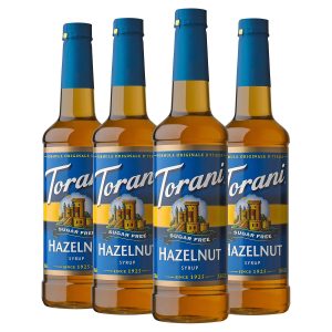 Torani Sugar Free Syrup, Hazelnut, 25.4 Ounce (Pack of 4)