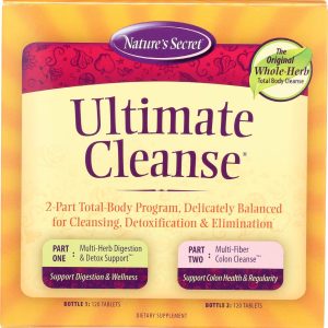 Ultimate Cleanse by Nature’s Secret | Cleansing, Detoxification & Elimination, Two 120 Tablet Bottles
