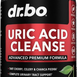 Uric Acid Cleanse Support Supplement – Kidney Herbal Supplements Pills with Chanca Piedra, Celery & Tart Cherry Extract Formula – Joint Support, Uric Acid Flush & Kidney Cleanse Detox Purge Capsules