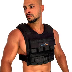Weighted Vest 6lb, 10lb, 12lb, 25lb, 35lb, 45lb, 60lb Removable Iron Weights for Men and Women Workout for Calisthenics and Fitness Sport Training
