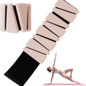 Wrist Weights Set of 2, Adjustable Wrist and Ankle Weights Set for Women and Men, Wearable Silicone Wrist Bangles for Yoga, Dance, Pilates, Swimming, Cardio, Aerobics, Gym