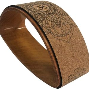 Yoga Wheel Yoga Wheel Circle Fitness Pilates Rear Wheels Folded Stretch Cork Solid Yoga Training Tool