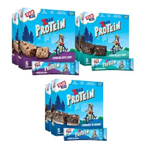 Zbar Protein – Chocolate Chip, Chocolate Mint, and Cookies ‘n Creme – Variety Pack – Crispy Snack Bars – Made with Organic Oats – Non-GMO – 5g Protein – Gluten Free Protein Bars (30 Pack, 6 Boxes)