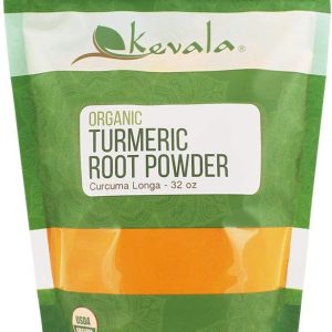 kevala Organic Turmeric Root Powder – Gluten Free Curcumin, Vegan Supplement for Cooking, Kitchen Spice, Non GMO and Kosher Product, 2 lb, 32 oz