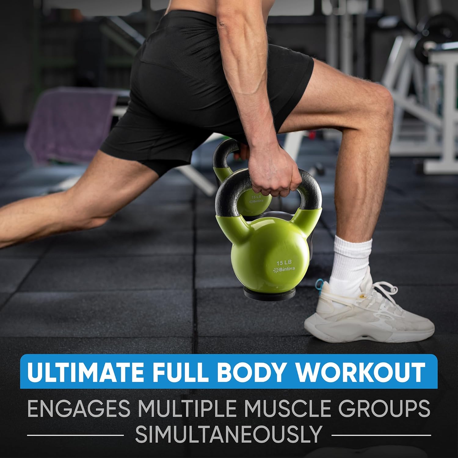 Kettlebell Sets Professional Grade - Strength Training Kettlebells for Home Workout - Cast Iron Kettle Bell Weight Sets for Men & Women with Special Protective Bottom - Image 7
