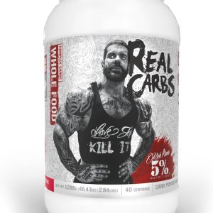 5% Nutrition Rich Piana Real Carbs with Real Food Complex Carbohydrates, Long-Lasting Low Glycemic Energy for Pre-Workout/Post-Workout Recovery Meal, 2.84 lb, 40 Servings (Strawberry Shortcake)
